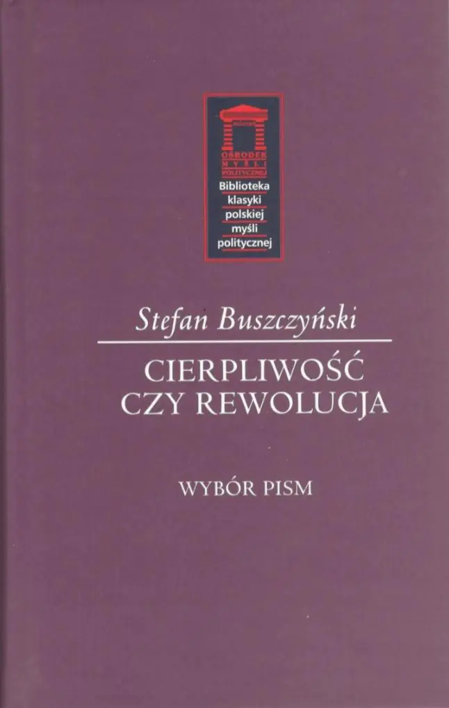 Książka - Cierpliwość czy rewolucja