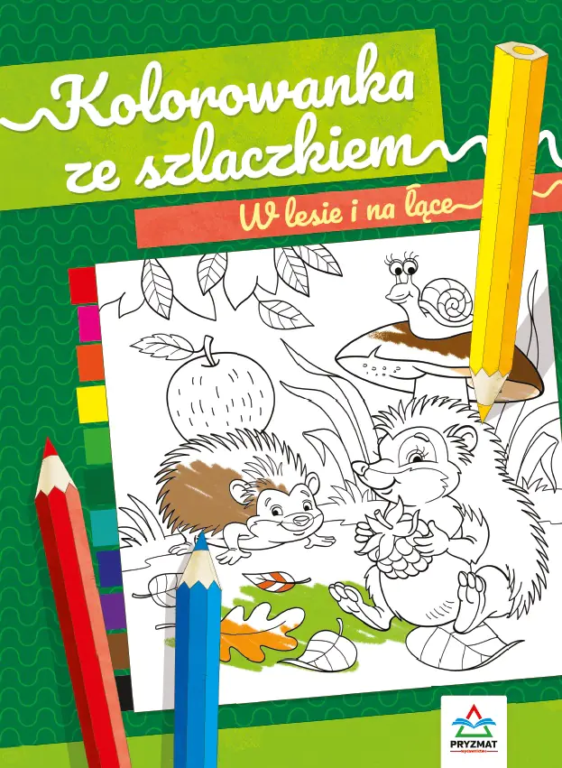 Książka - W lesie i na łące. Kolorowanka ze szlaczkiem