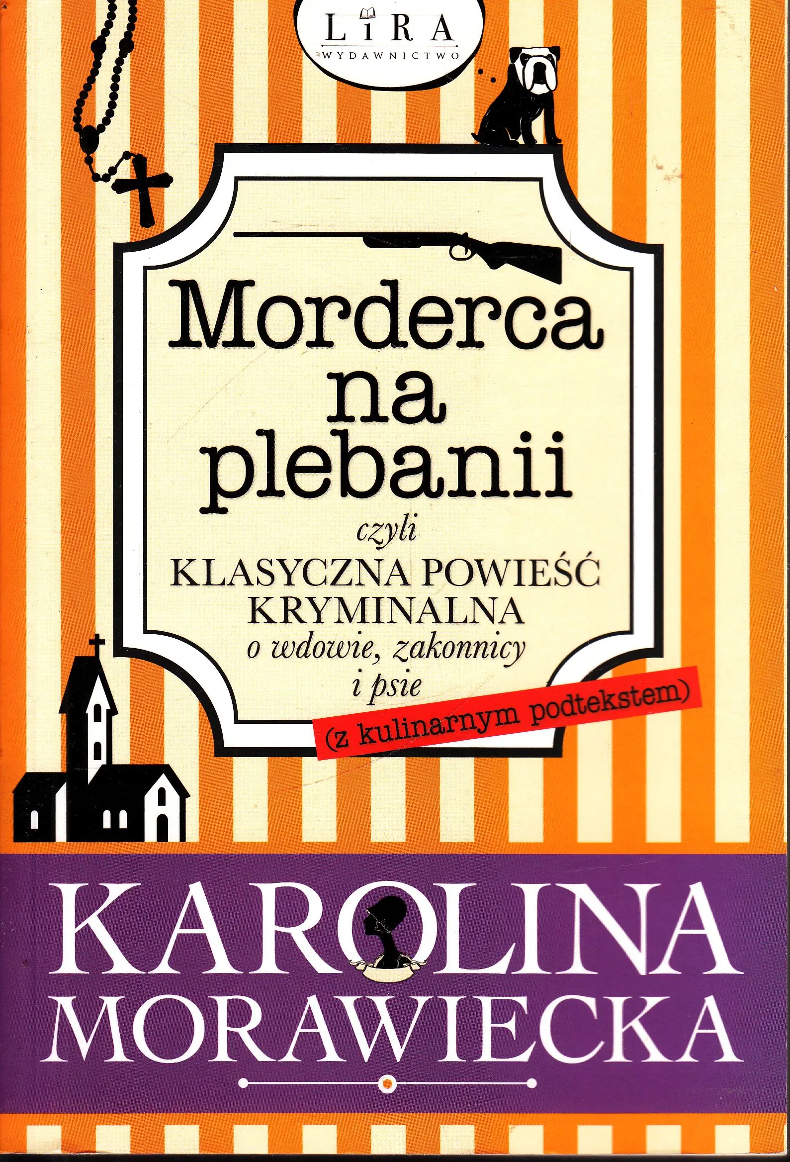 Książka - Morderca na plebanii, czyli klasyczna powieść kryminalna o wdowie, zakonnicy i psie (z kulinarnym podtekstem)