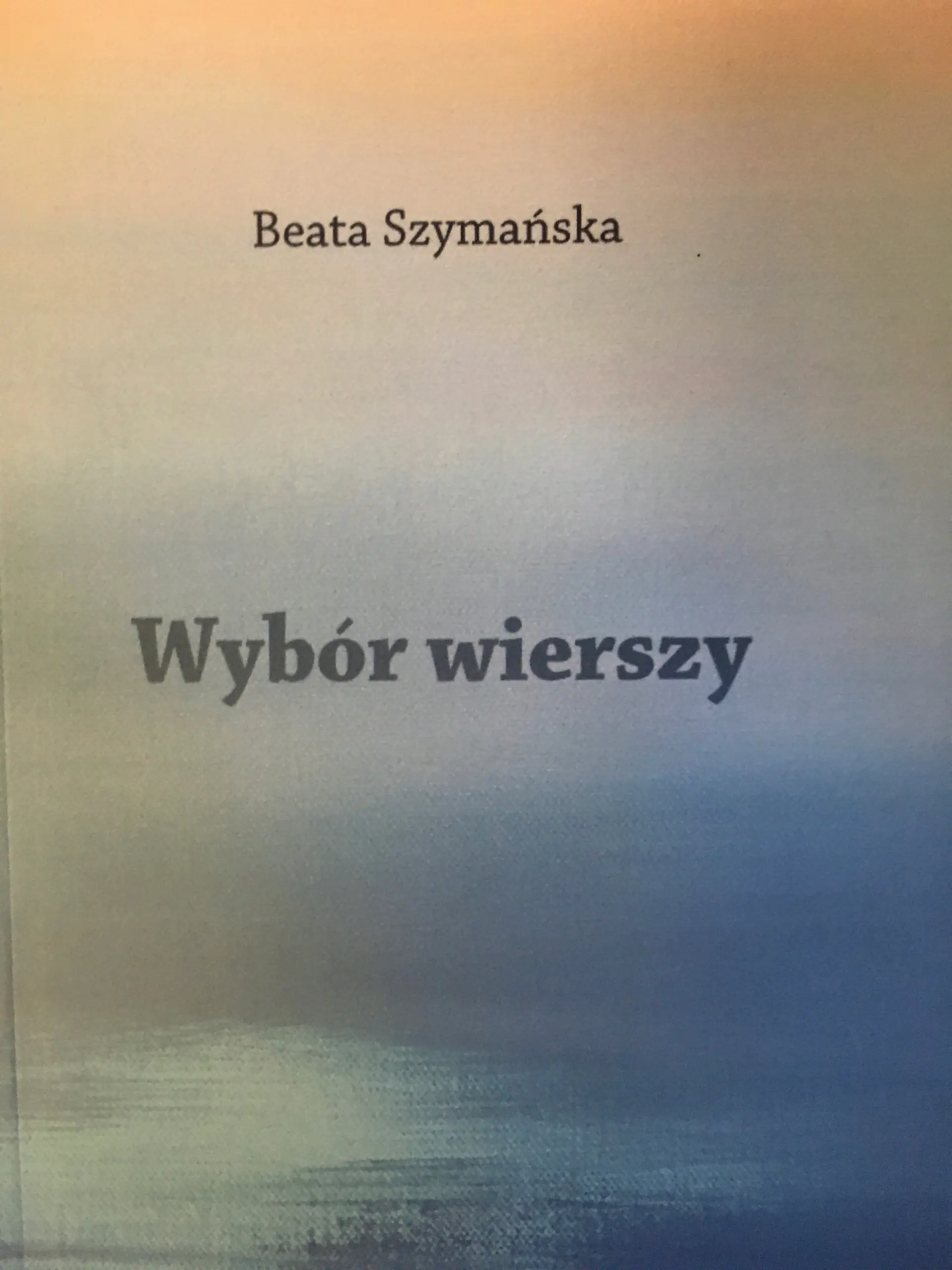 Książka - Wybór wierszy