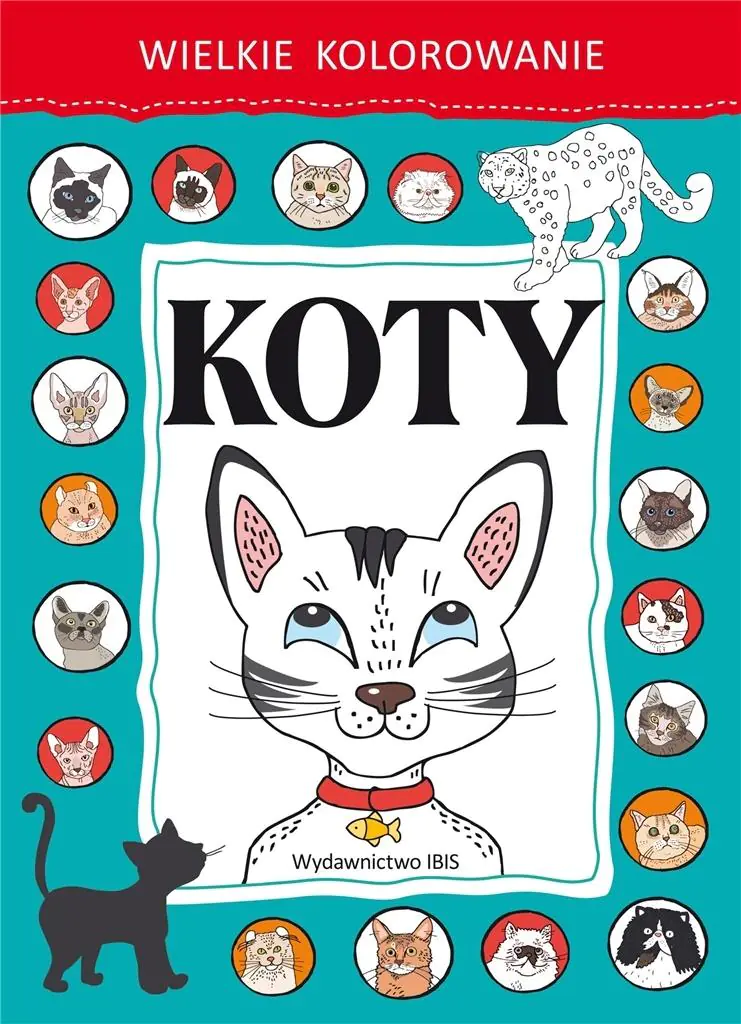 Książka - Koty. Wielkie kolorowanie
