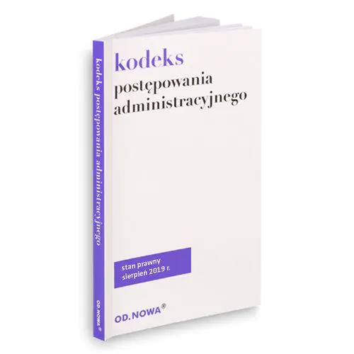 Książka - Kodeks postępowania administracyjnego 08. 2019