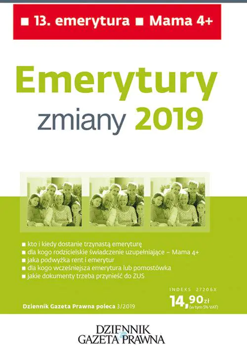 Książka - Emerytury zmiany 2019