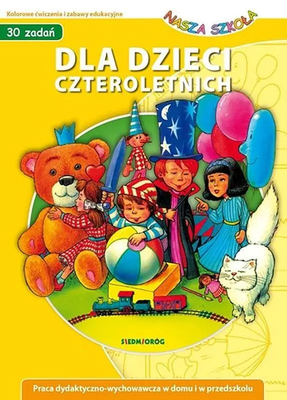 Książka - 30 zadań dla dzieci czteroletnich. Nasza szkoła