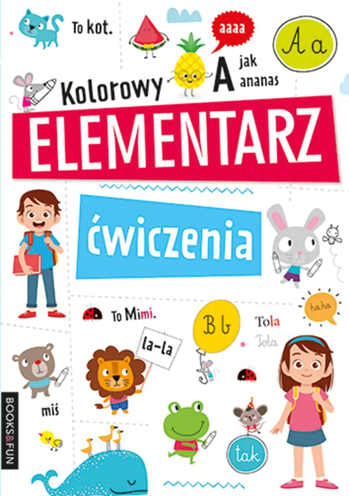 Książka - Kolorowy elementarz. Ćwiczenia