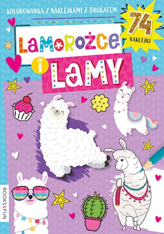 Książka - Lamorożce i lamy. Kolorowanka