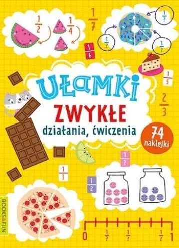 Książka - Ułamki zwykłe. Działania, ćwiczenia