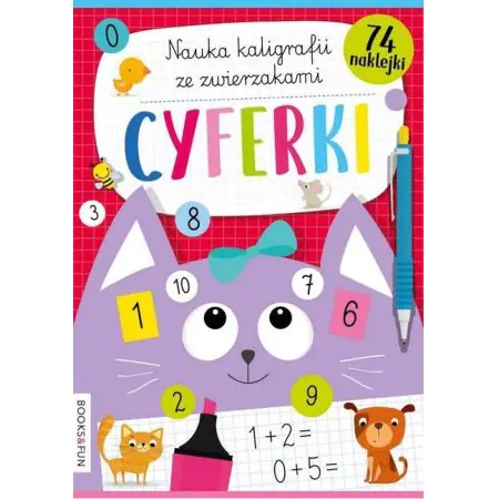 Książka - Cyferki nauka kaligrafii z pieskami i kotkami