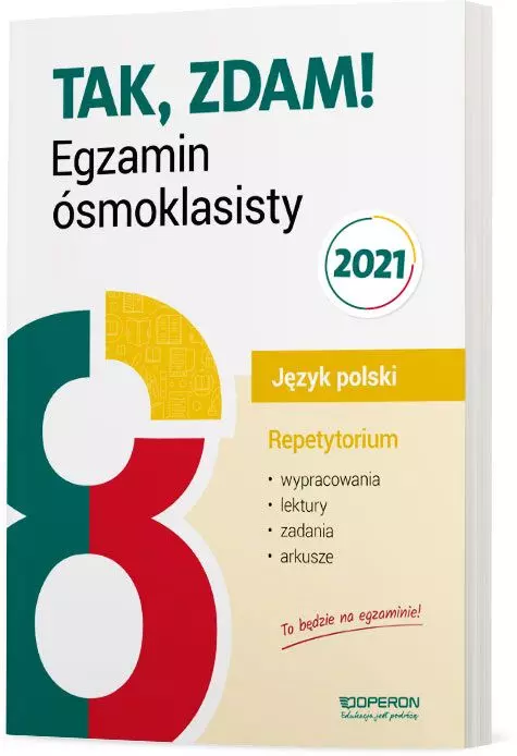 Książka - Tak, zdam! Egzamin ósmoklasisty 2020. Język polski. Repetytorium
