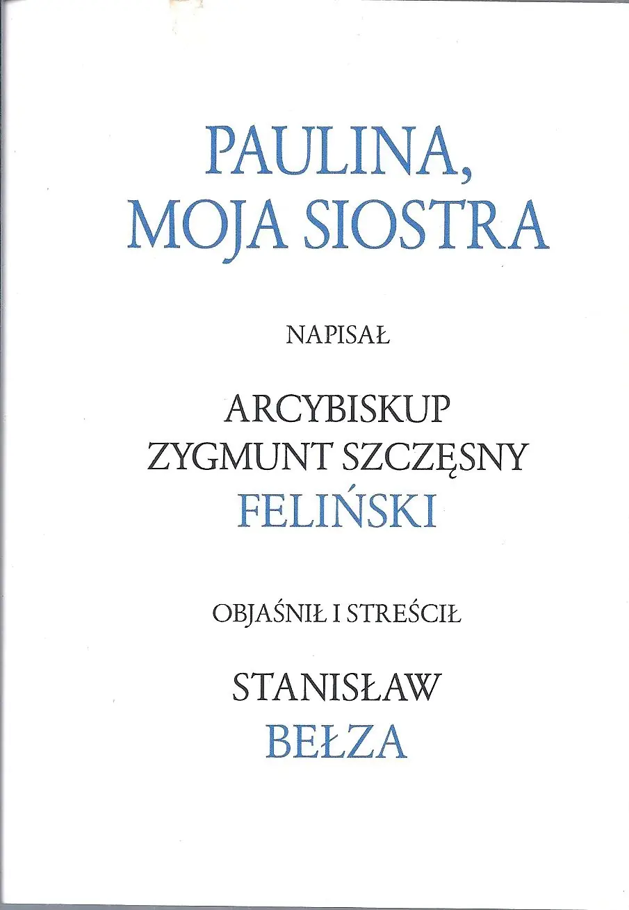 Książka - Paulina moja siostra