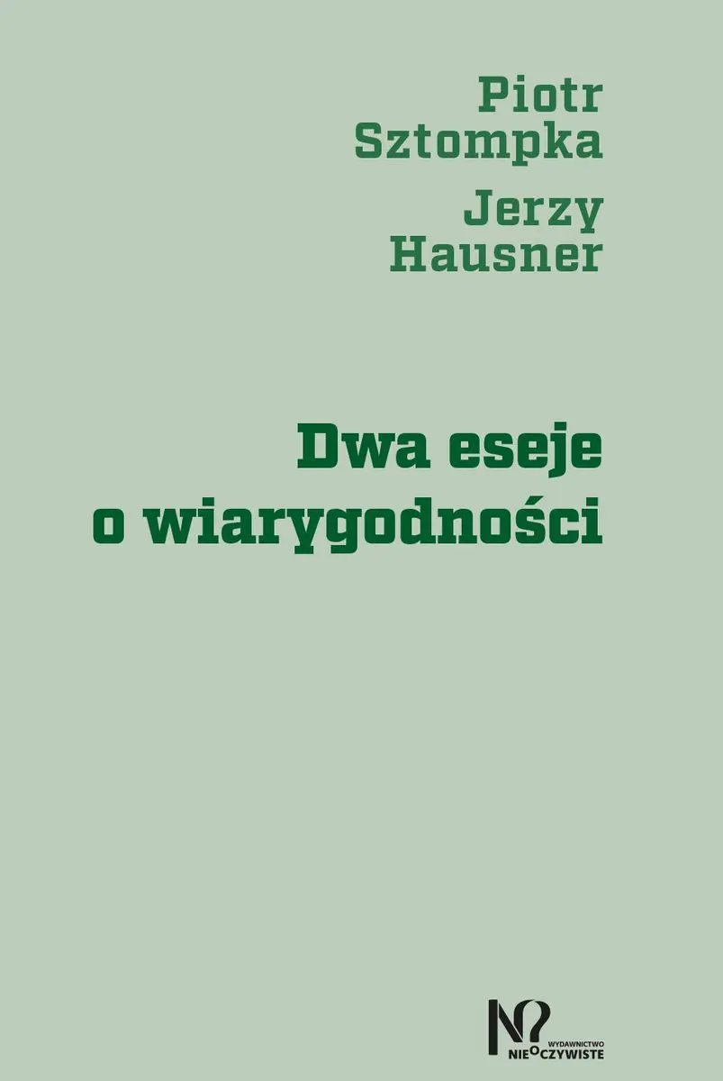 Książka - Dwa eseje o wiarygodności