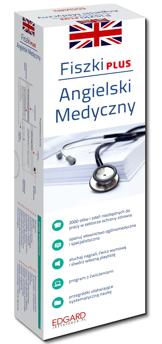 Książka - Angielski medyczny. Fiszki PLUS (B2-C2)