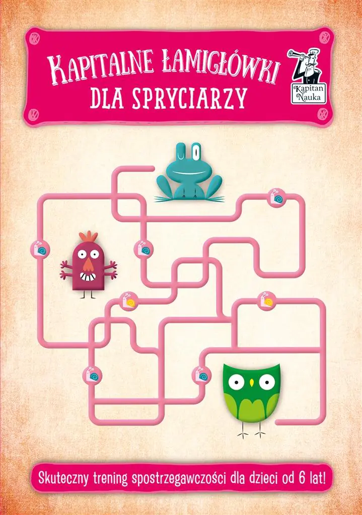 Książka - Kapitalne łamigłówki dla spryciarzy 6+