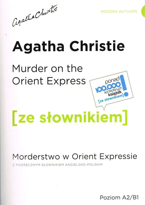 Książka - Morderstwo w Orient Expressie. Murder on the Orient Express. Z podręcznym słownikiem angielsko-polskim