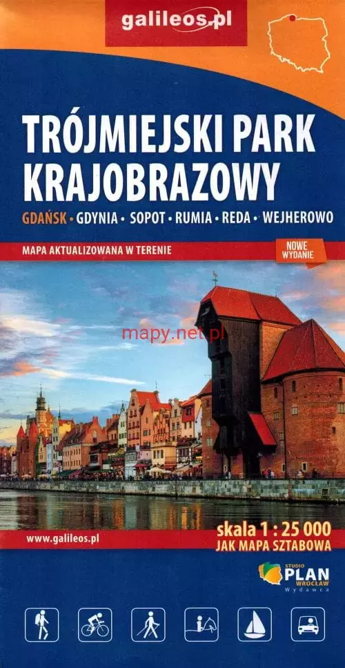 Książka - Mapa - Trójmiejski Park Krajobrazowy 1:25 000