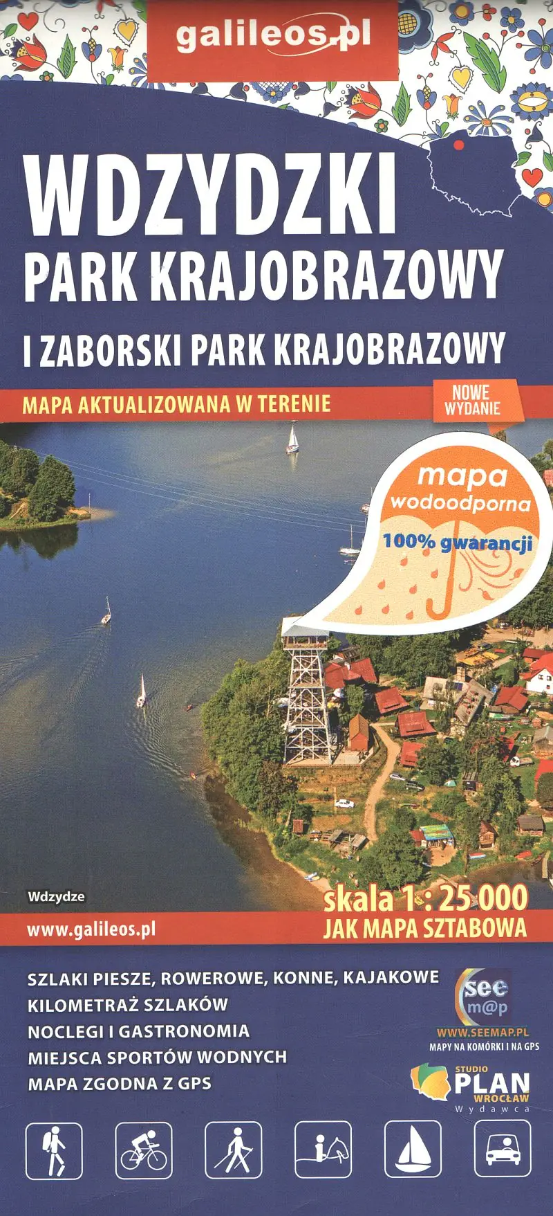 Książka - Mapa turyst. - Zaborski Park Krajobrazowy 1:25 000