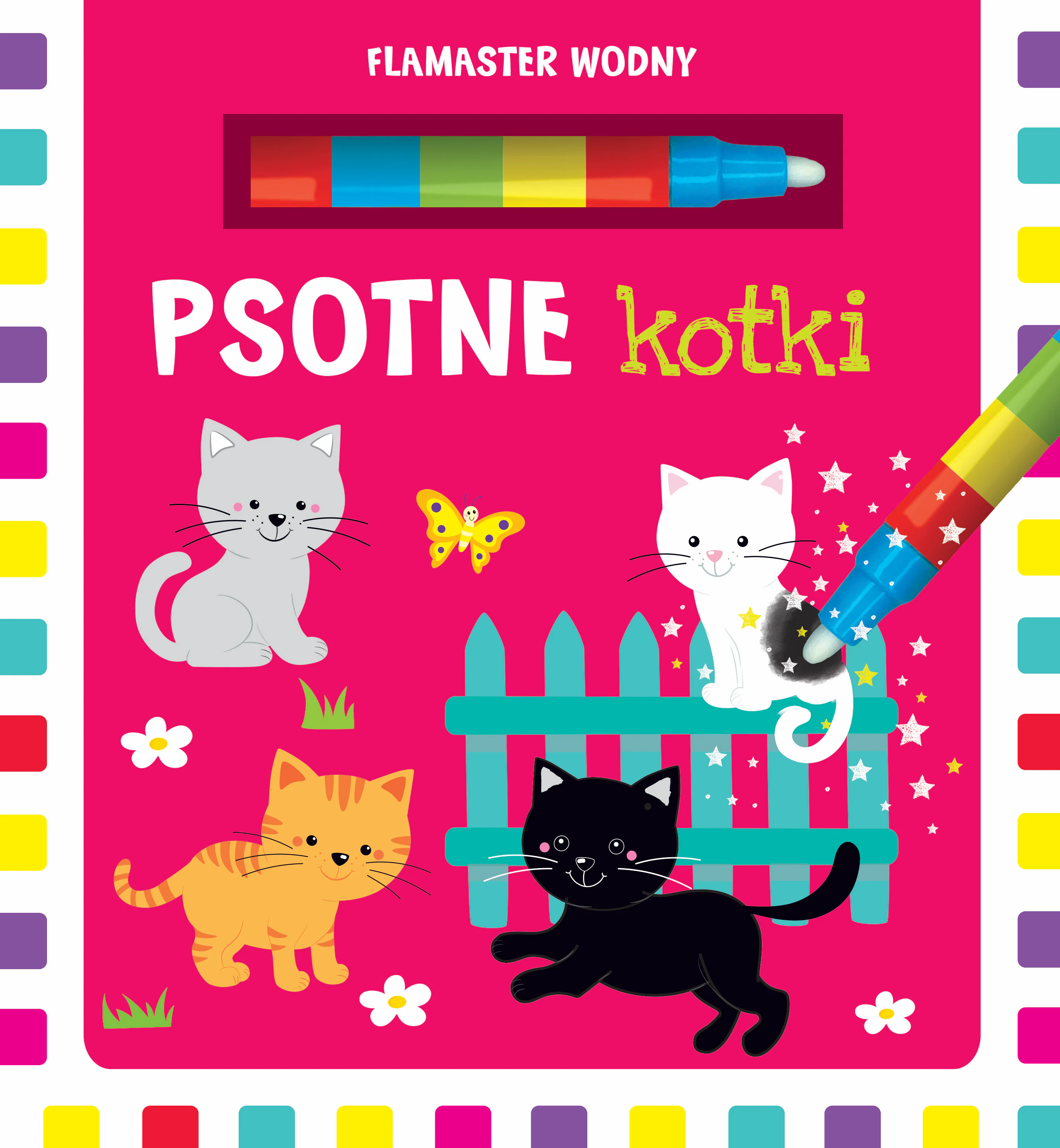 Książka - Flamaster wodny. Psotne kotki