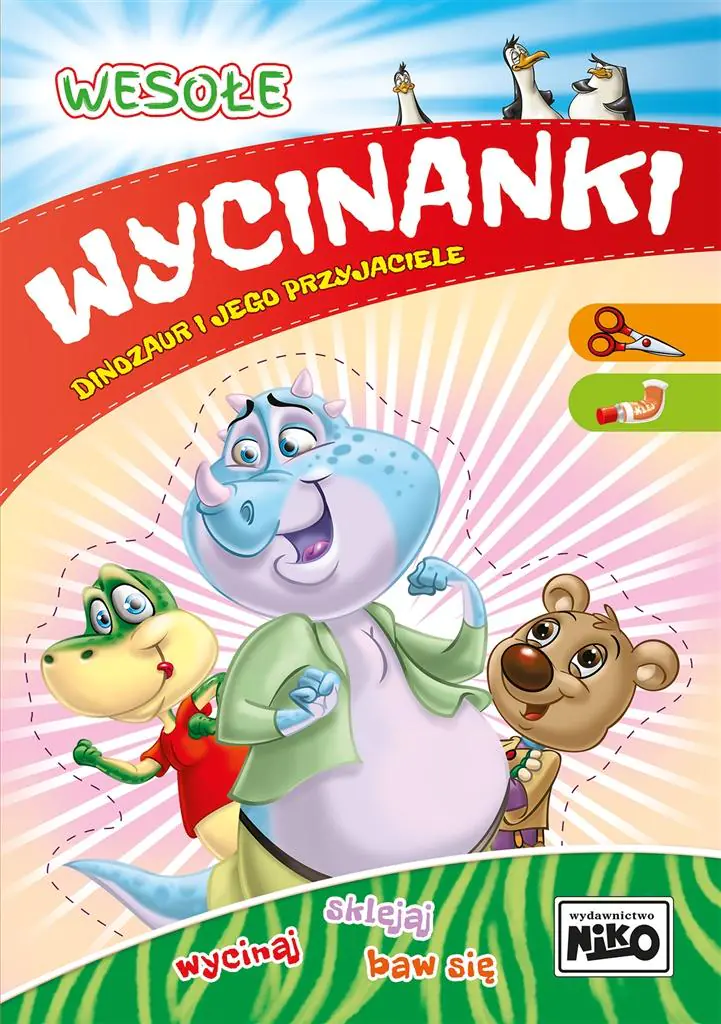 Książka - Dinozaur i jego przyjaciele. Wesołe wycinanki