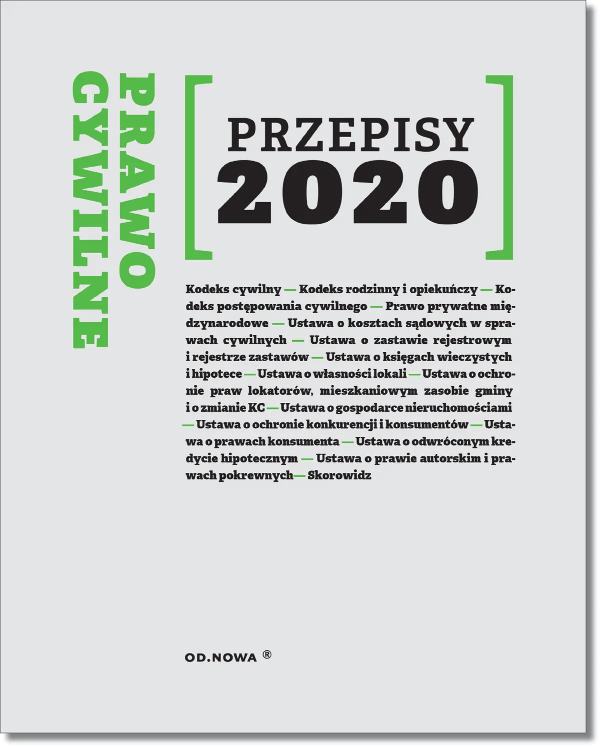 Książka - Prawo Cywilne Przepisy 2020