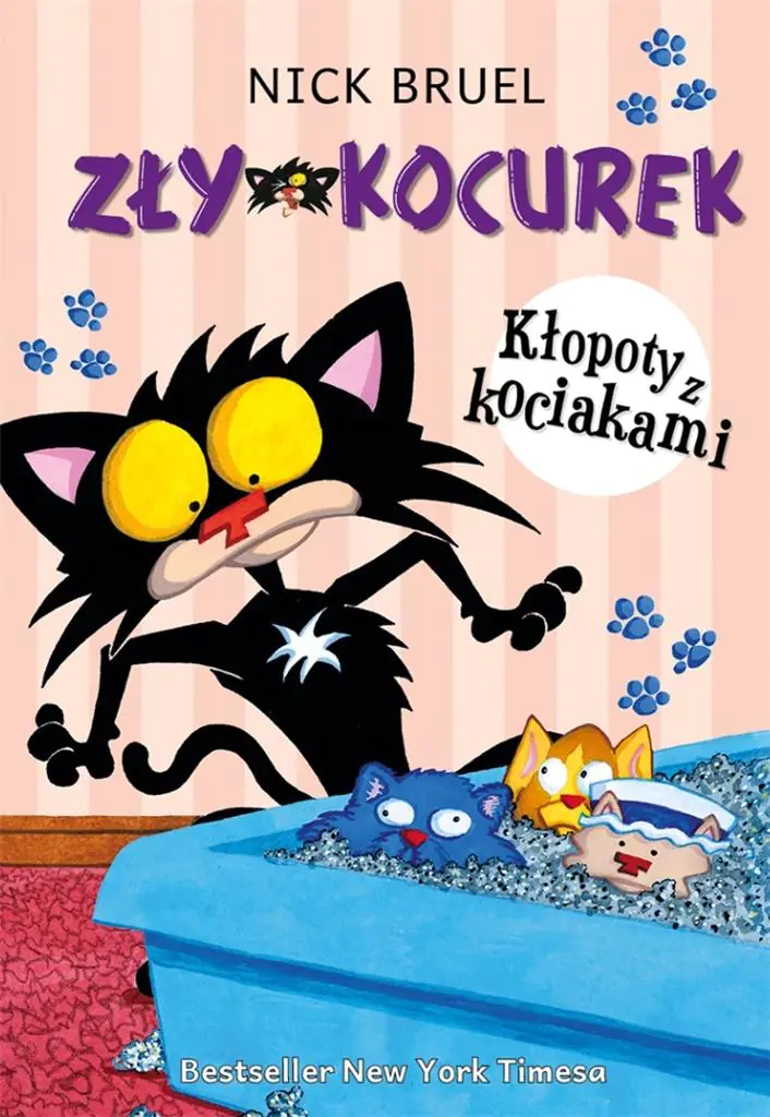 Książka - Zły Kocurek. Kłopoty z kociakami