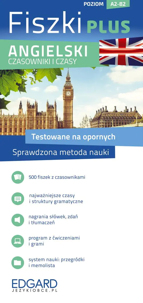 Książka - Fiszki PLUS. Angielski. Czasy i czasowniki