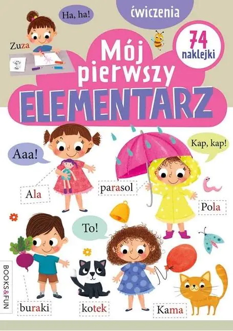 Książka - Mój pierwszy elementarz z naklejkami. Ćwiczenia