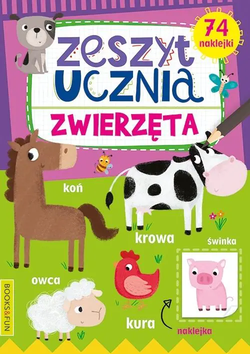 Książka - Książeczka Zeszyt ucznia Zwierzęta