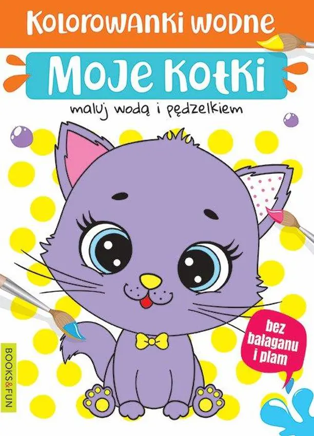 Książka - Moje kotki. Kolorowanki wodne
