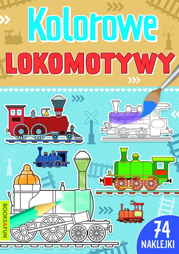 Książka - Kolorowe lokomotywy
