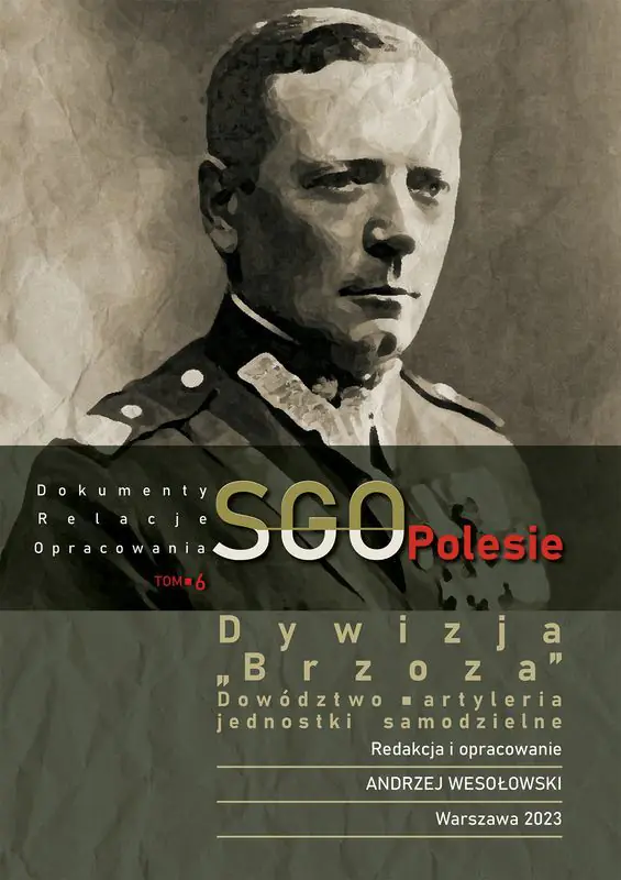 Książka - Dywizja Brzoza, dowództwo, artyleria. Jednostki samodzielne. SGO Polesie. Dokumenty, relacje, opracowania. Tom 6