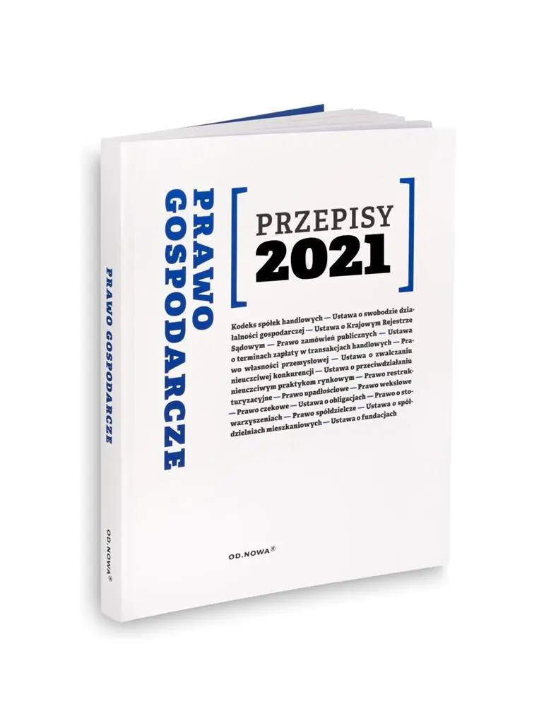 Książka - Prawo gospodarcze Przepisy 2021