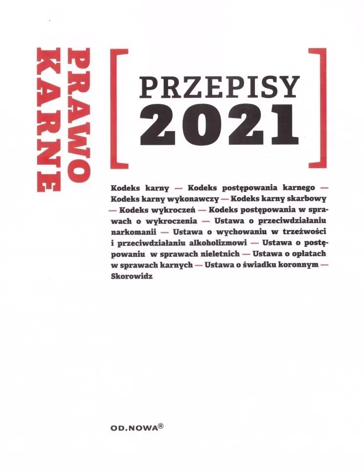 Książka - Prawo karne 2021