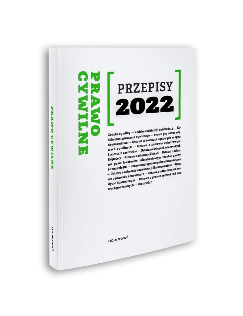 Książka - Prawo cywilne. Przepisy 2022
