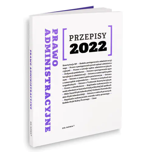 Książka - Prawo administracyjne. Przepisy 2022