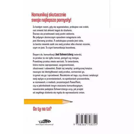 Książka - Przejdź do rzeczy. Doprecyzuj swój przekaz, aby twoje słowa miały znaczenie.