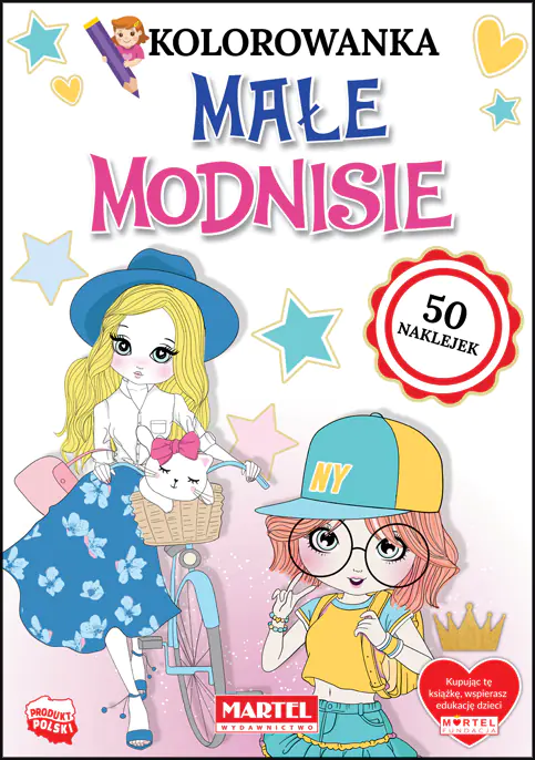 Książka - Martel małe modnisię z naklejkami 53068
