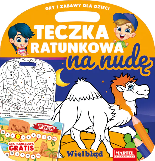Książka - Teczka ratunkowa na nudę z grą. Wielbłąd