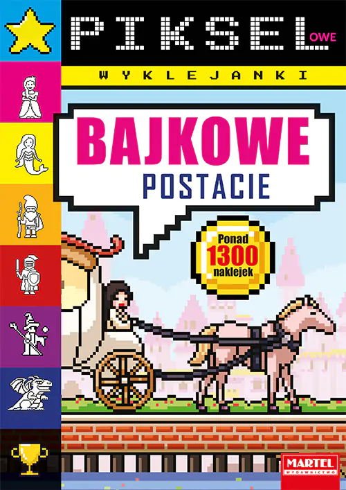 Książka - Pikselowe wyklejanki. Bajkowe postacie