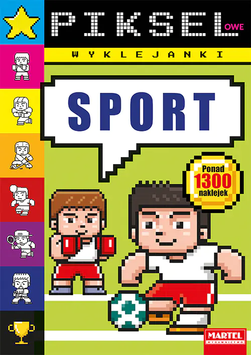 Książka - Pikselowe wyklejanki - Sport