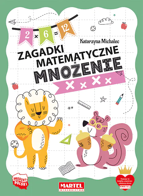 Książka - Zagadki matematyczne Mnożenie Martel