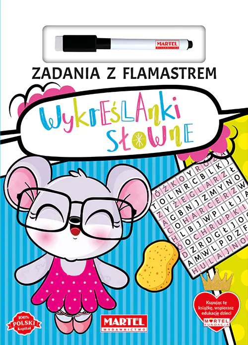 Książka - Zadania z flamastrem. Wykreślanki słowne