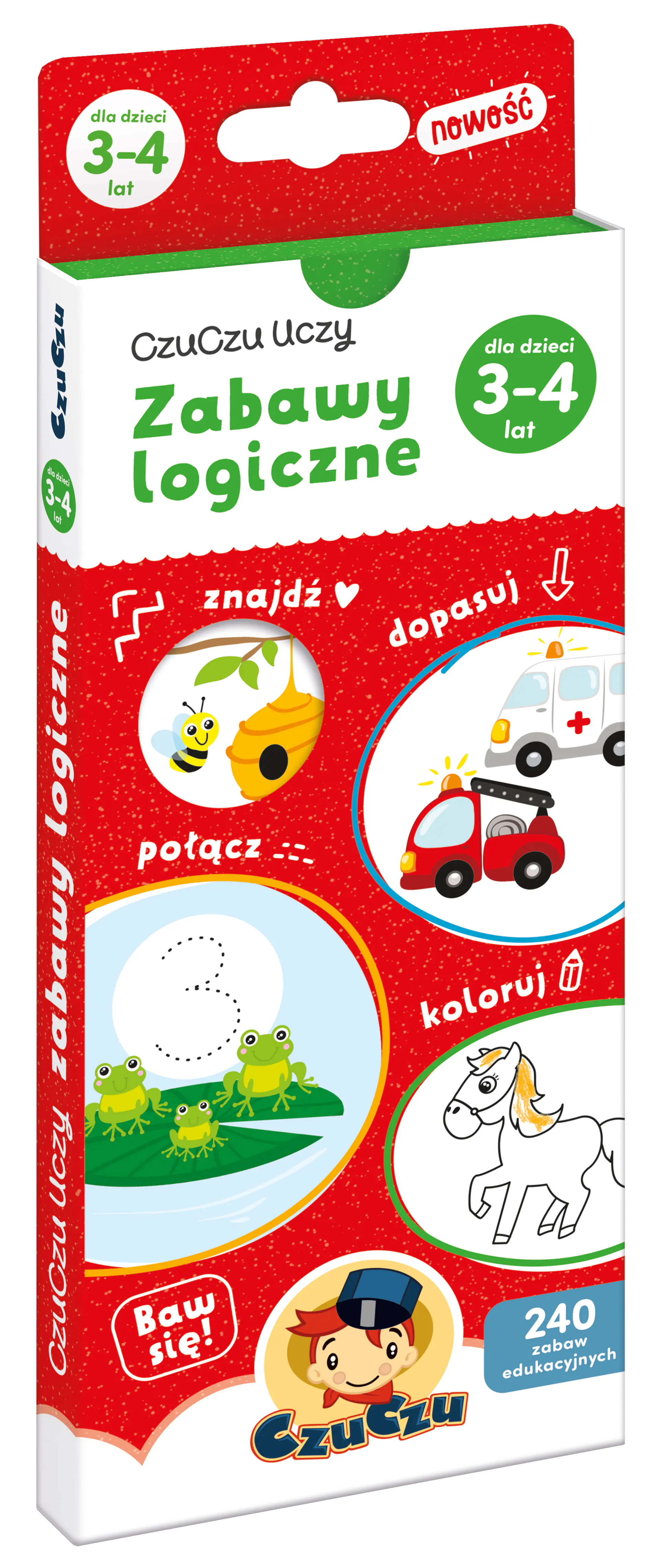 Książka - CzuCzu uczy. zabawy logiczne dla dzieci w wieku 3-4