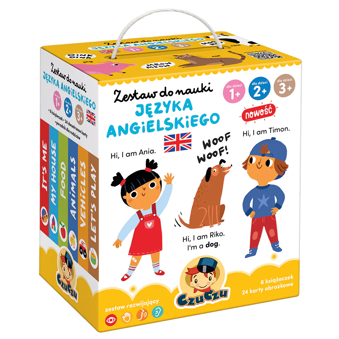 Książka - CzuCzu. Zestaw do nauki języka angielskiego 1,2,3