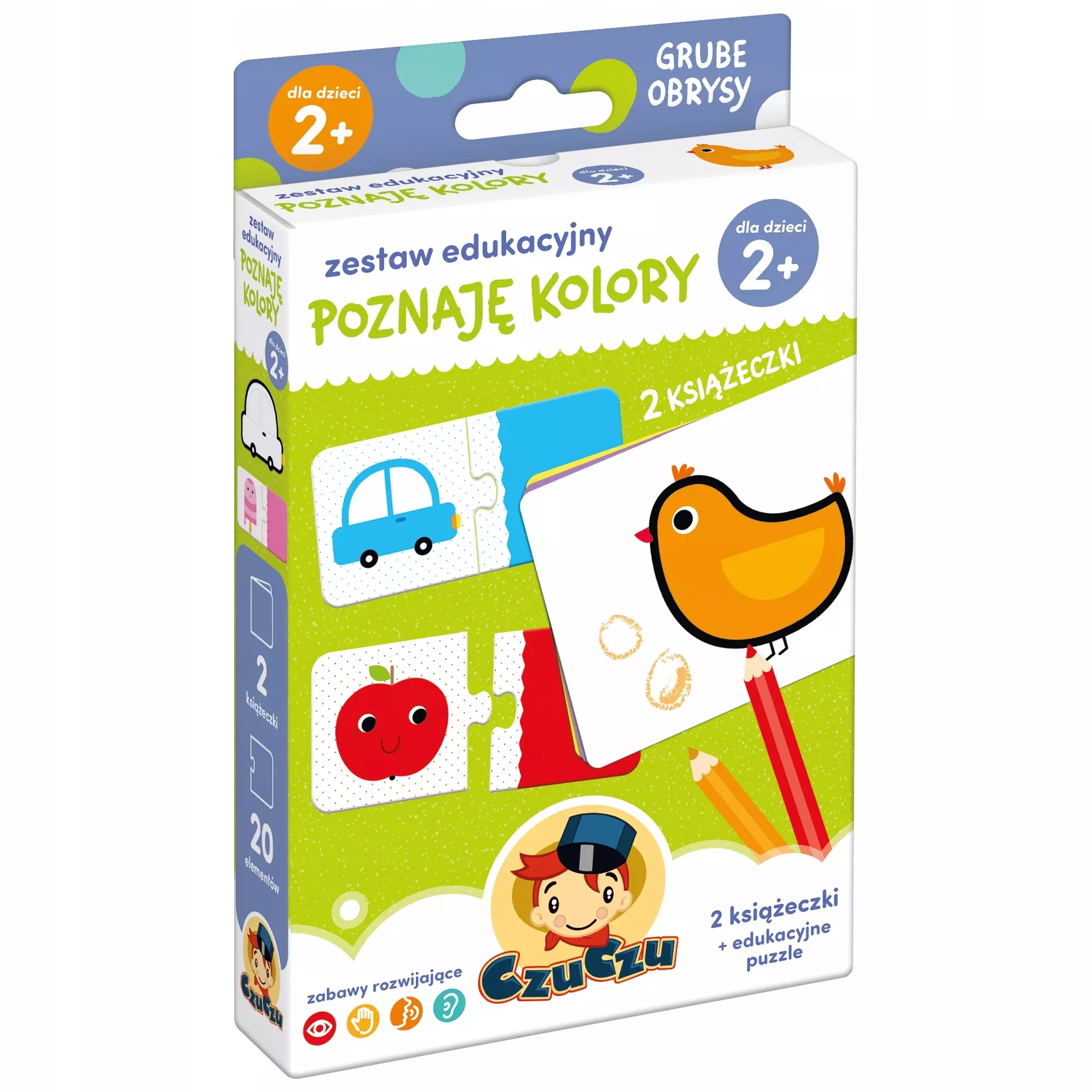 Książka - CzuCzu Zestaw edukacyjny. Poznaję kolory 2+