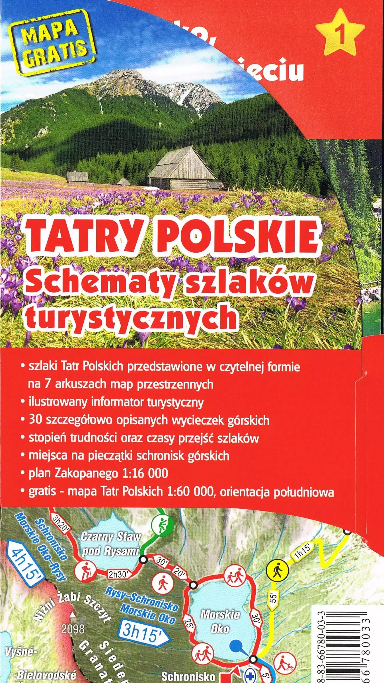 Książka - Tatry polskie. Schematy szlaków turystycznych