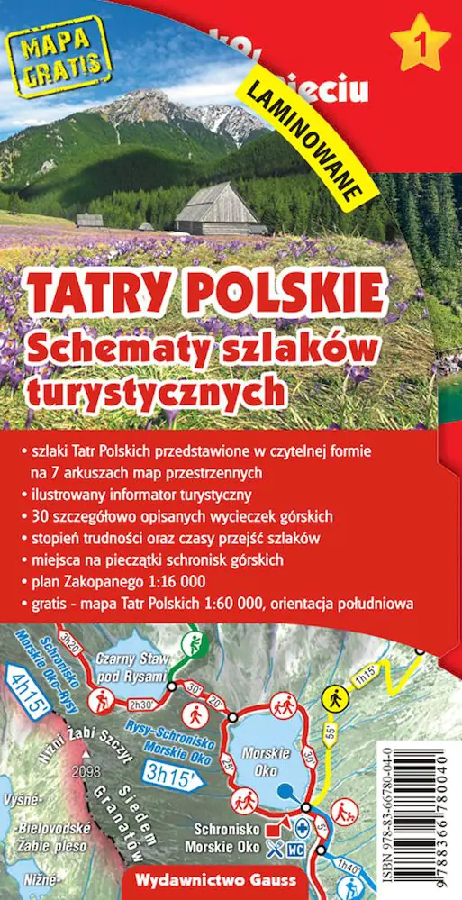 Książka - Tatry Polskie. Schematy szlaków turystycznych