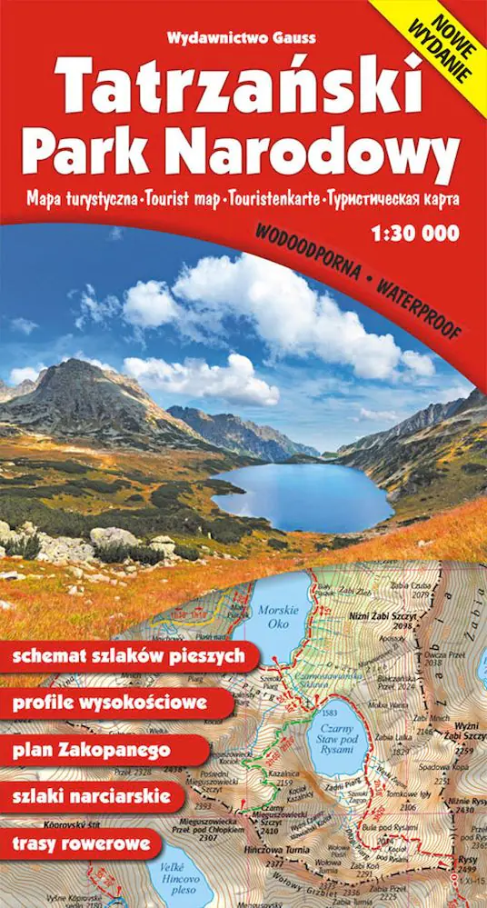 Książka - Mapa Tatrzański Park Narodowy. Wydanie foliowane