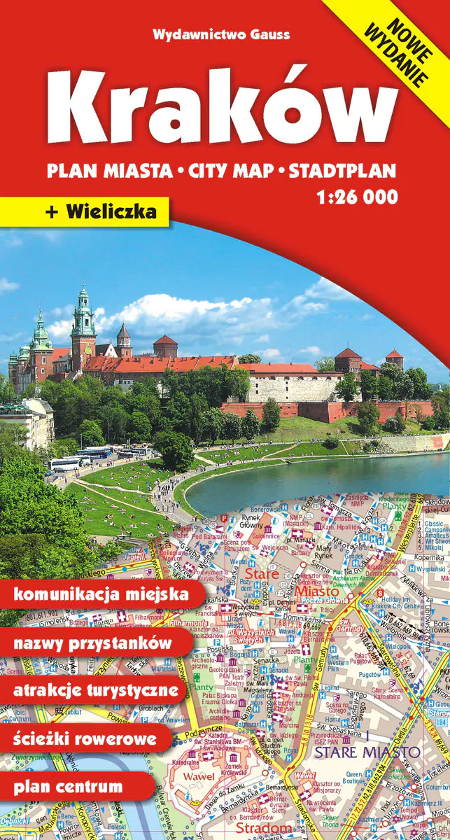 Książka - Kraków. Plan miasta 1:26 000