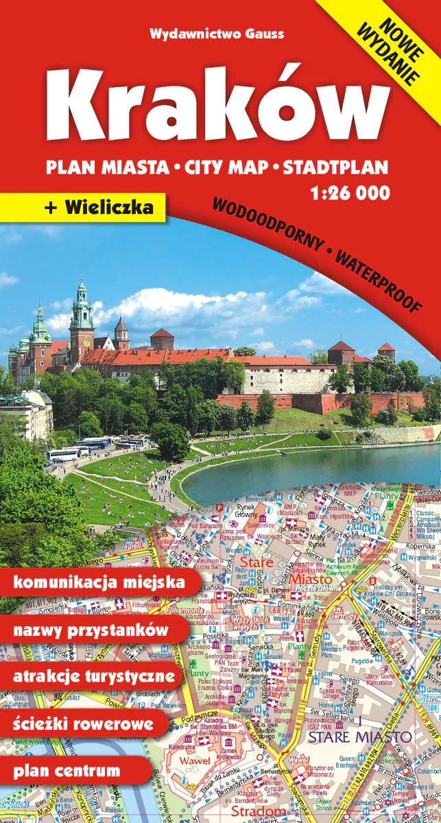 Książka - Kraków. Plan miasta 1:26 000
