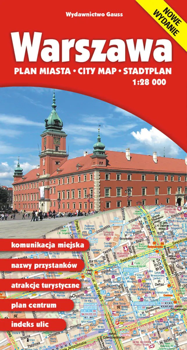 Książka - Warszawa. Plan miasta 1:28 000 wyd. 2024/2025